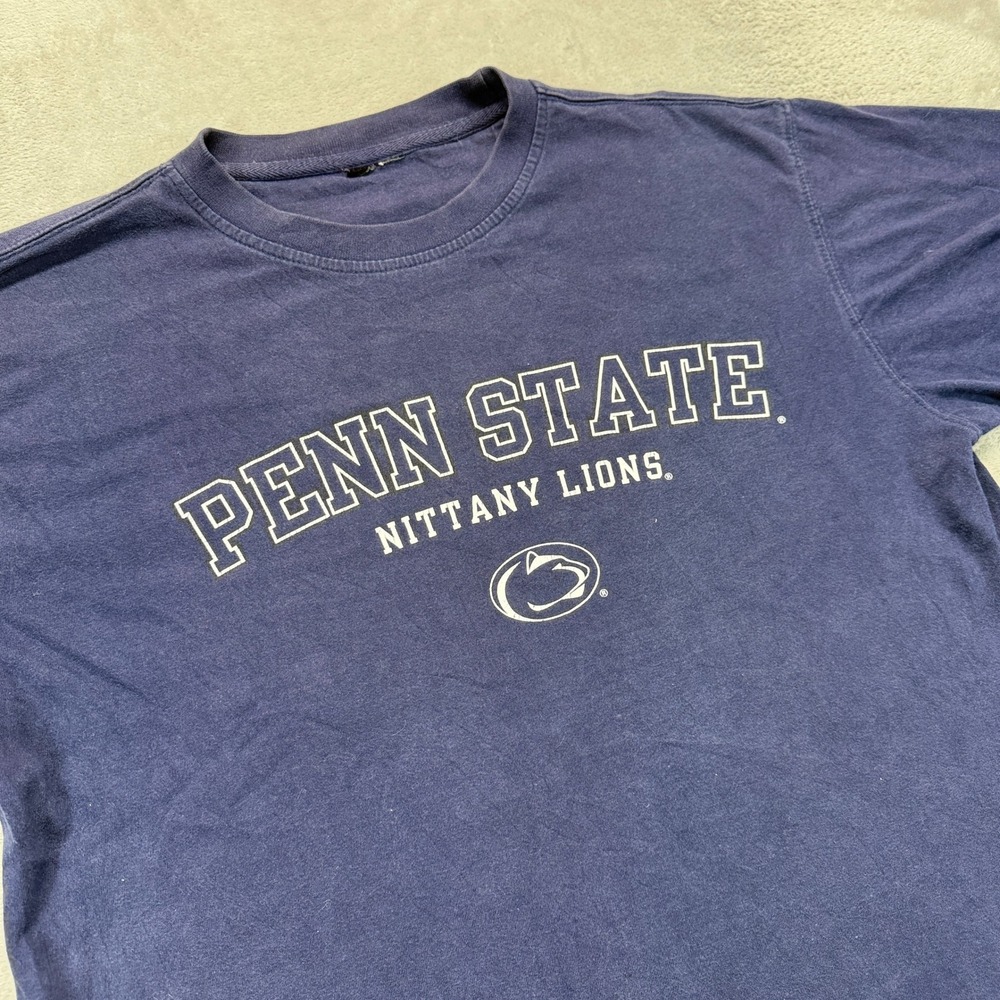 VTG Penn State Nittany Lions Shirt Mens Medium Navy Blue Sports College NCAA‎